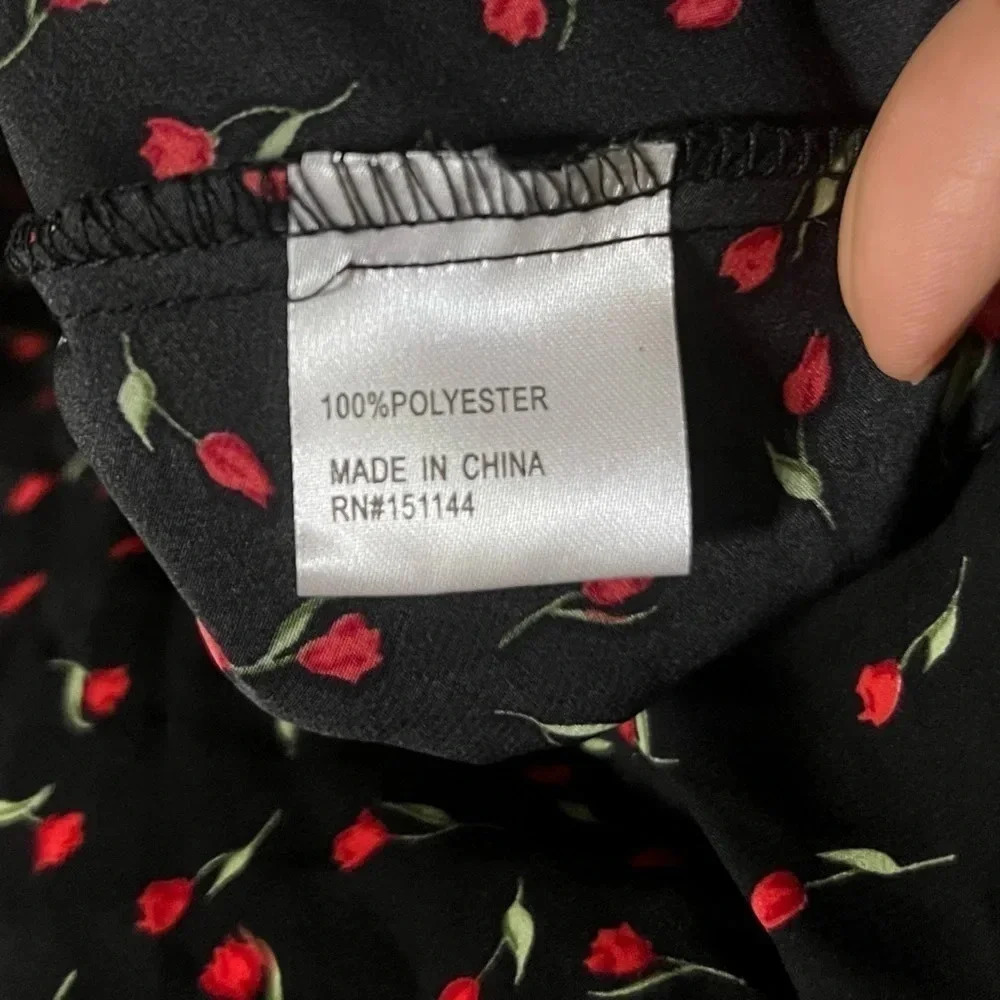 NWT LEA & VIOLA Women’s Floral Print Wrap Dress - Picture 13 of 16